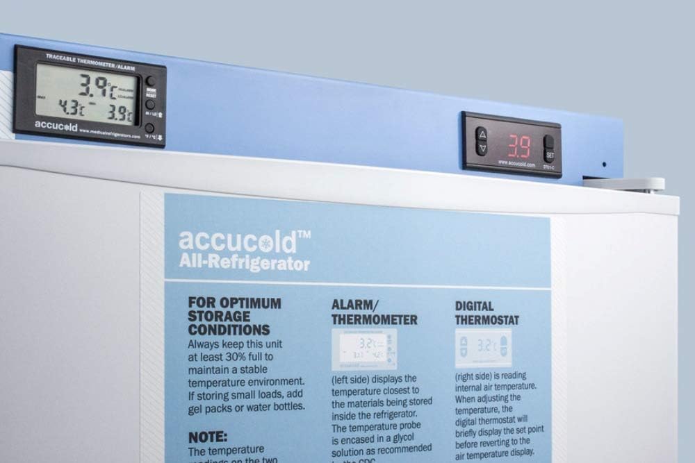 19 Inch Compact Medical Refrigerator 2.4 cu. ft. Capacity