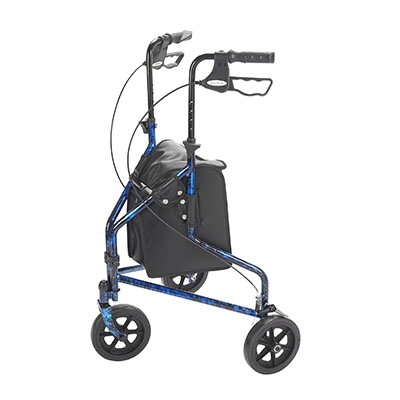 3 Wheel Rollator with Loop Brake