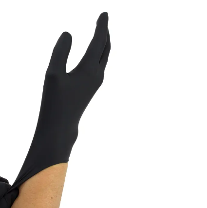 Black Arrow Latex Exam Gloves, Powder Free, Non Sterile