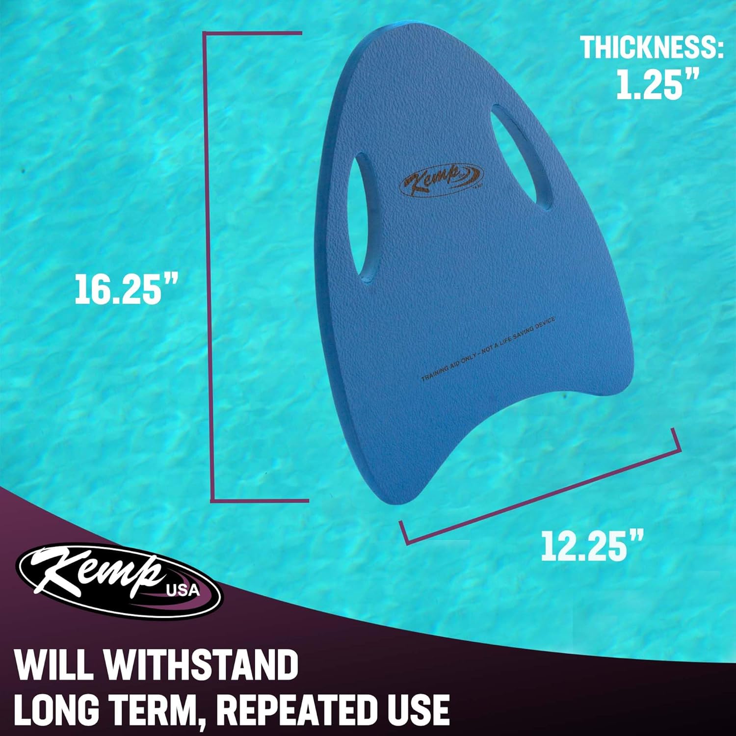  Contour Kickboard with Handles, Royal Blue