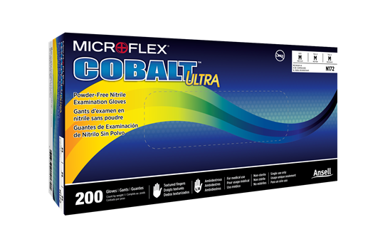 Cobalt Ultra Exam Gloves, Nitrile, Powder Free, Non Sterile