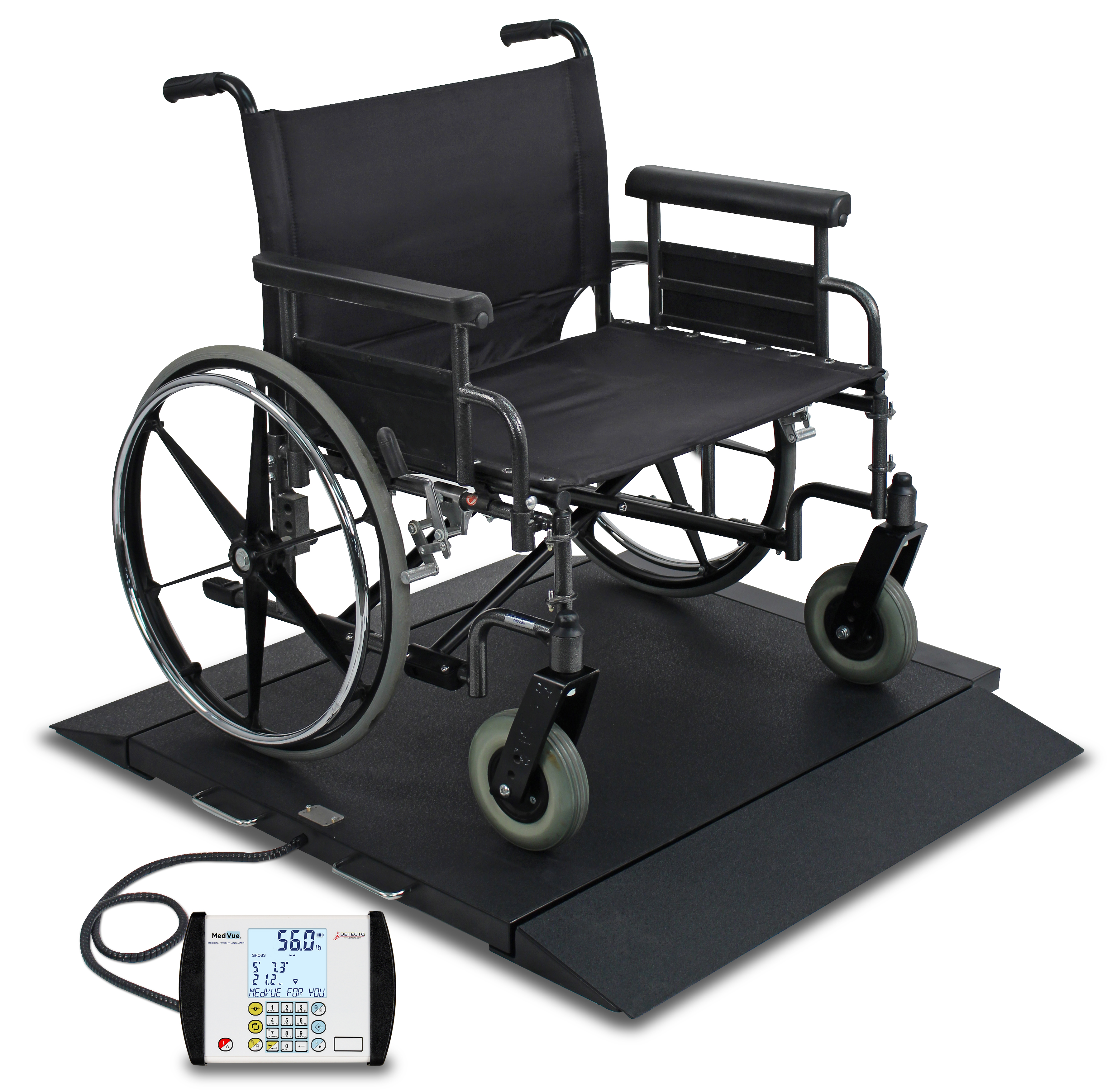 Portable Digital Wheelchair Scale Low Profile High Capacity