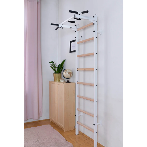 221 Wall Bar with Fixed Steel 6 Grip Pull Up Bar