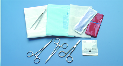 Sterile Deluxe Facial Wound Closure Tray