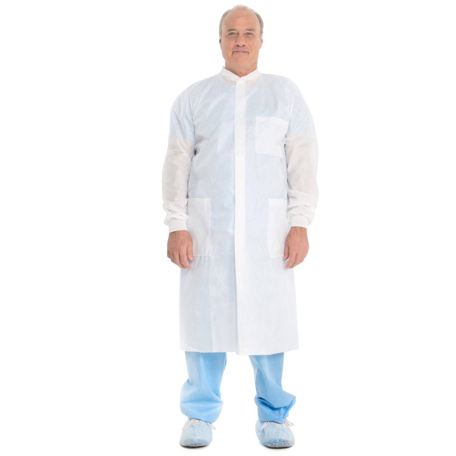 Basic Plus Lab Coat, White