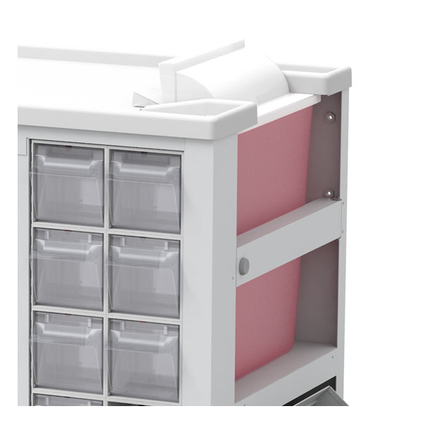 All In One Tall Phlebotomy Cart, 5 Drawers