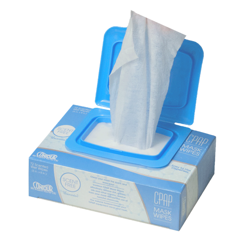 CPAP Mask Wipes Unscented 72 CT