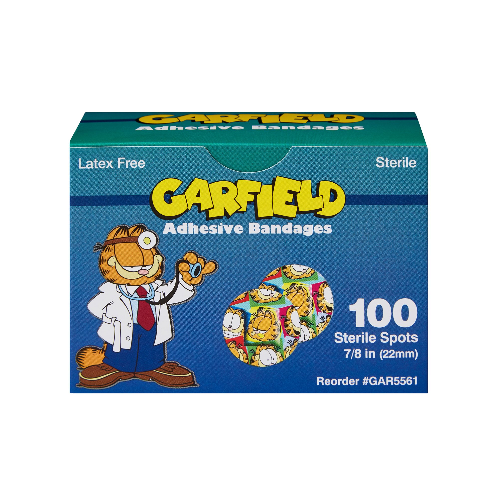 Garfield Adhesive Bandages, 7/8" Spots, Latex Free (LF)