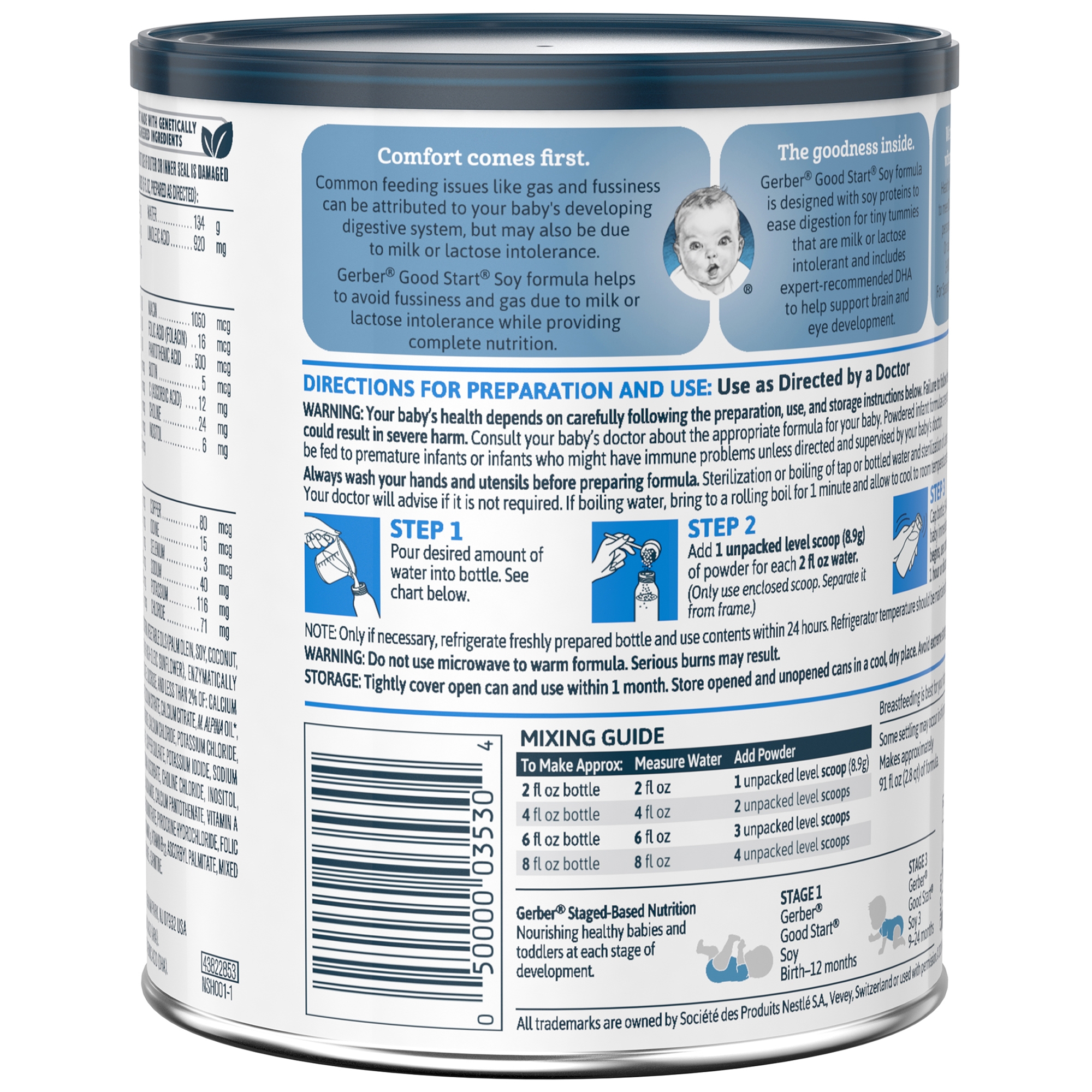 Gerber Good Start, Soy 12.9 oz. Can Powder.
