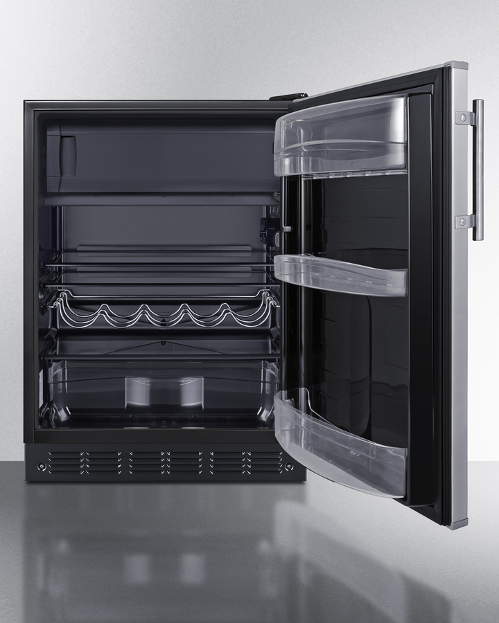 24' Wide Refrigerator Freezer Undercounter 5.0 cu.ft. Capacity