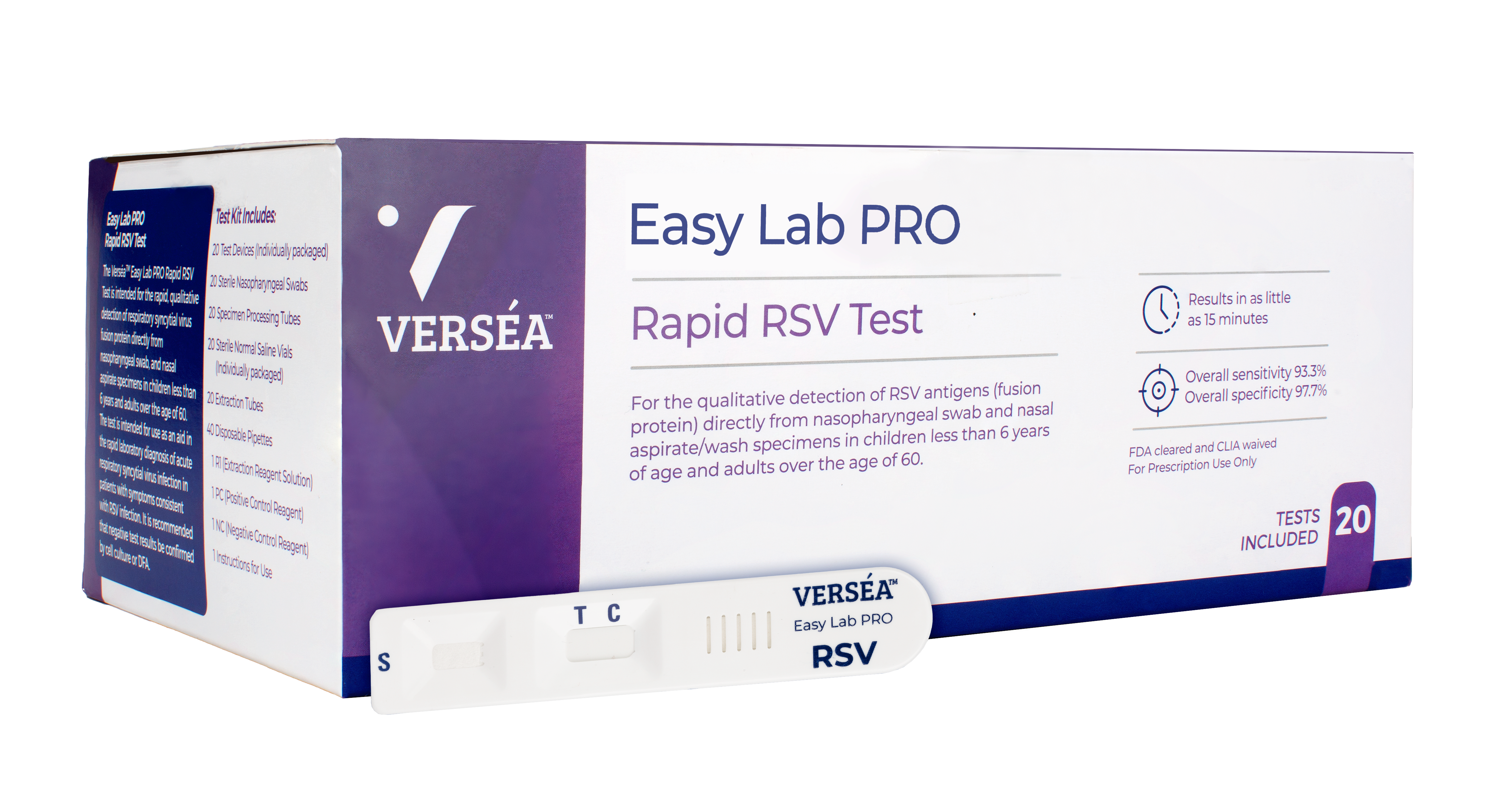Indicaid Verséa RSV Rapid Test Easy Lab PRO Kit