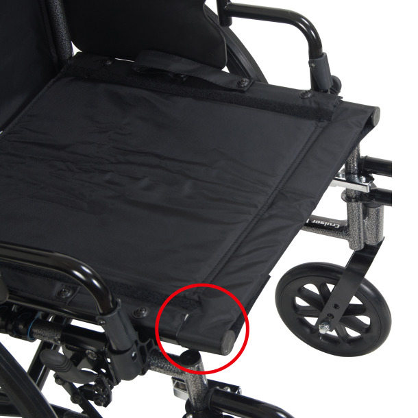 Cruiser III Light Weight Wheelchair with Flip Back Removable Arms, Full Arms, 20" Seat