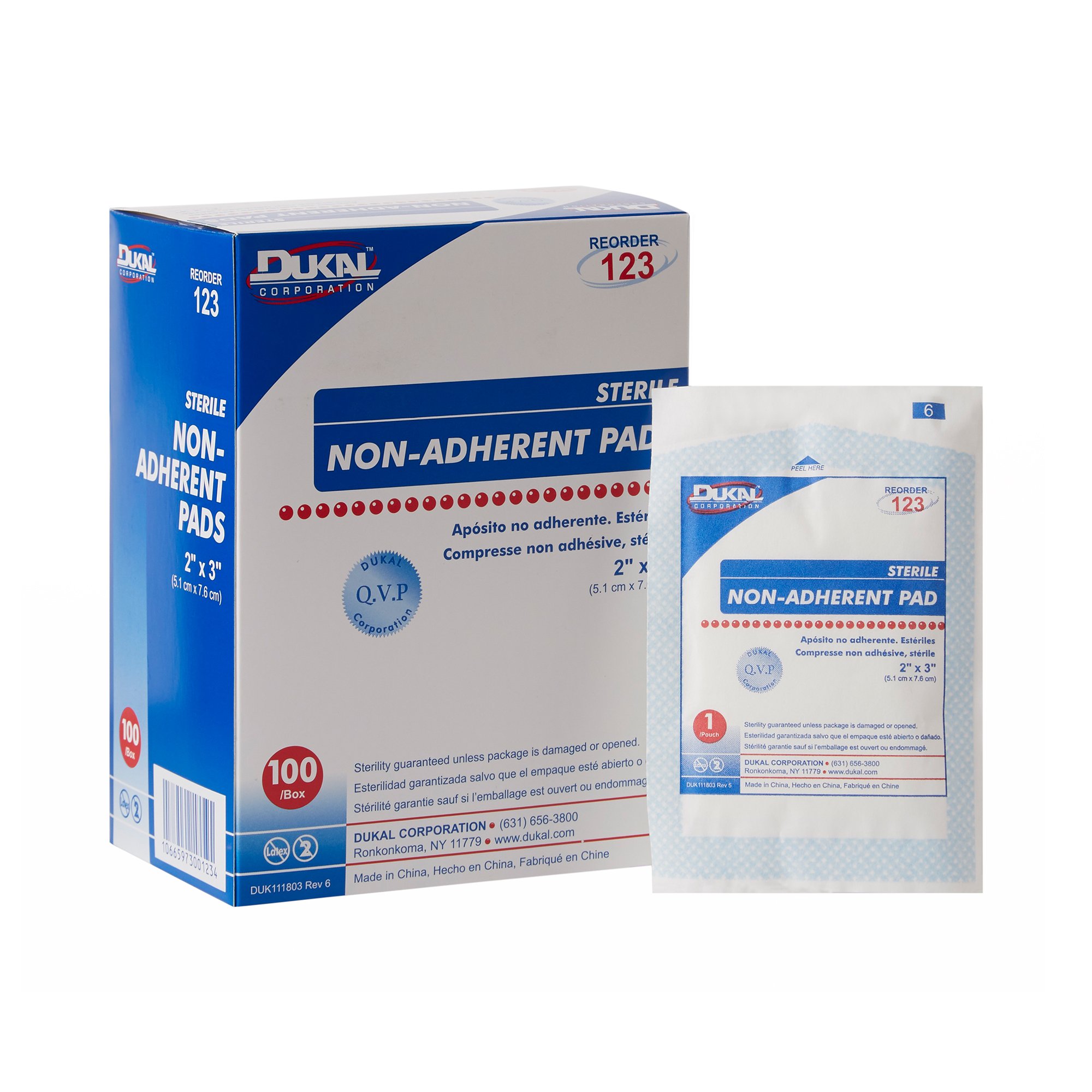 2" x 3" Sterile Non Adherent Pad with Adhesive