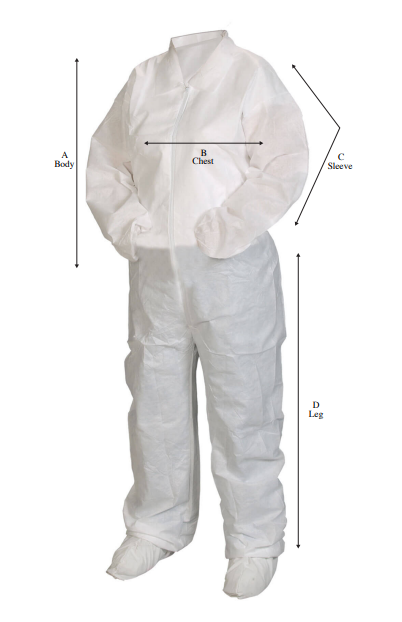 Critical Cover NuTech Coveralls, Elastic Wrist & Ankle, Serged Seams, White