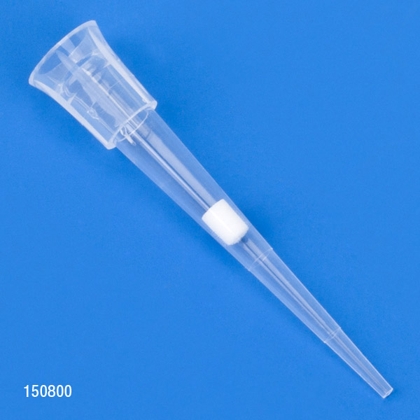 Filter Pipette Tip, Low Retention, Graduated, Natural, Sterile, Racked