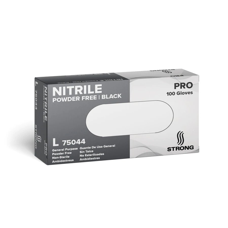 STRONG General Purpose black Nitril Gloves - Pro