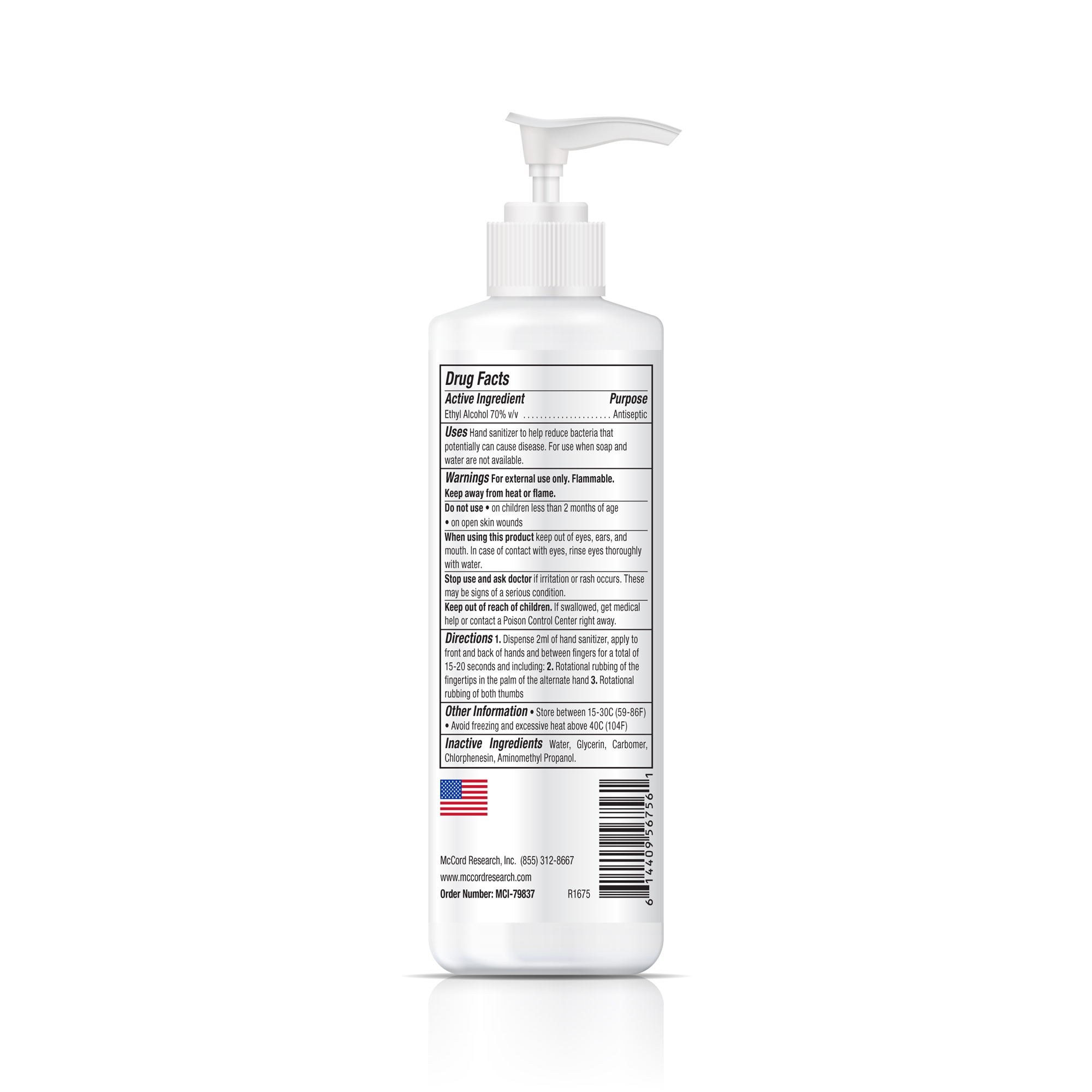 Hand Sanitizer 8.5 oz. Ethyl Alcohol Foaming Pump Bottle