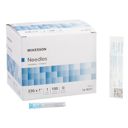 Mckesson Thin Wall Hypodermic Needle without Safety 16-N231
