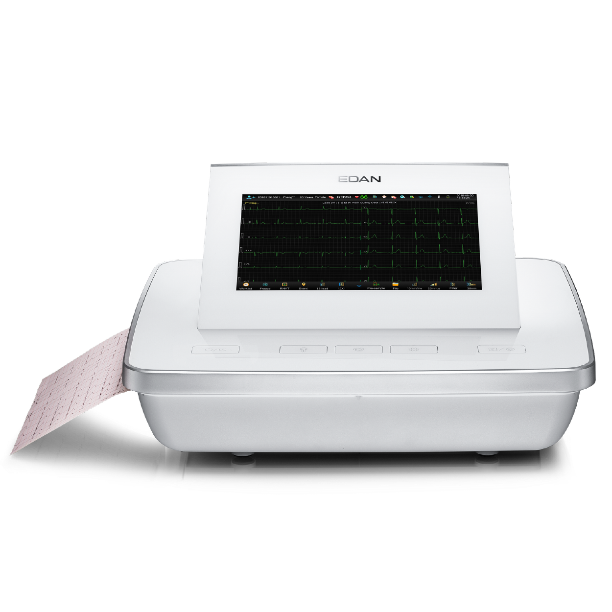 12 Channel ECG Machine with Touch Screen