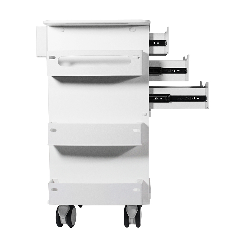 Core DX Cart With White Drawers and Sliding Door