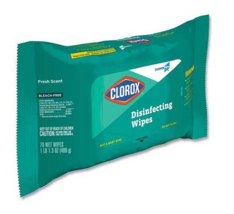 Disinfecting Wipes, Cloroxpro, Flex Pack, Fresh Scent, 70ct pack