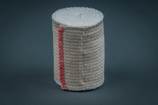 Honeycomb Elastic Bandage with Double Velcro Closure, Latex, Sterile, Individually Wrapped