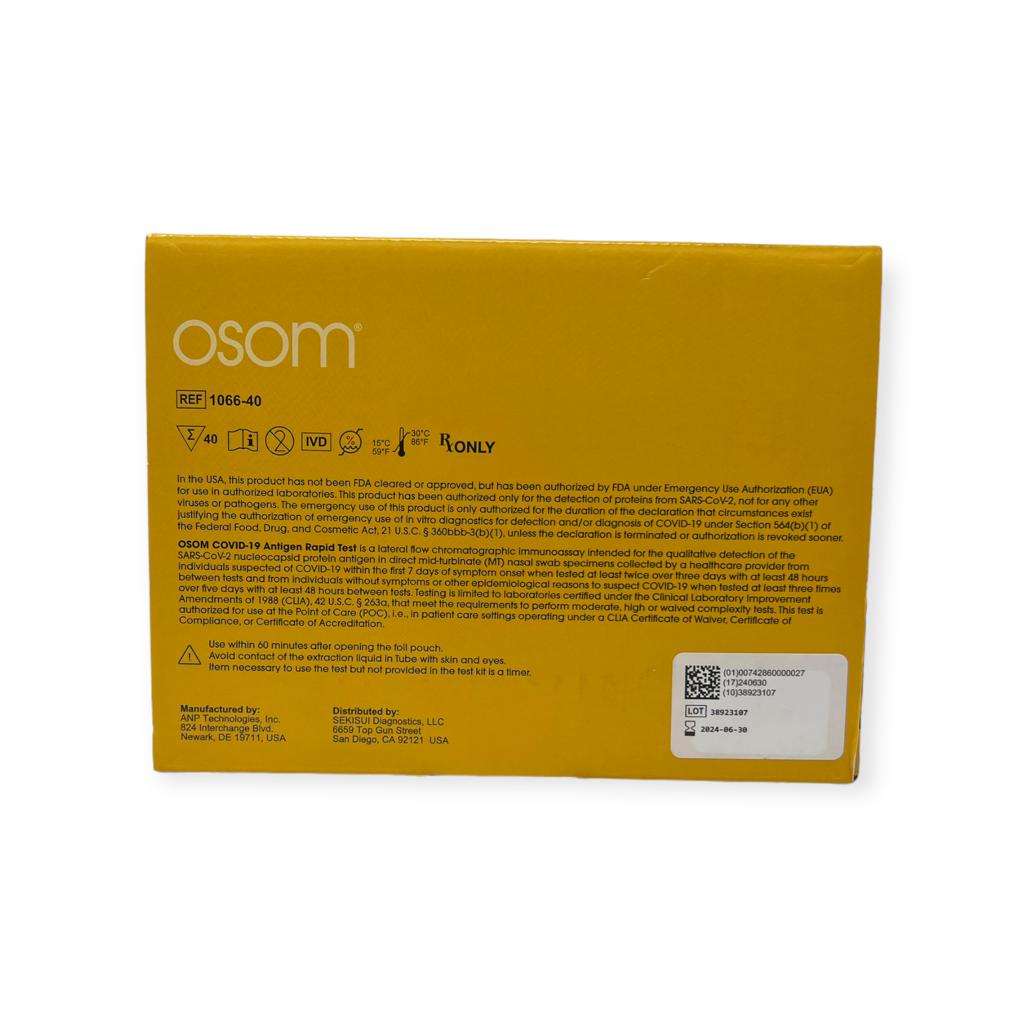 OSOM COVID-19 Antigen Rapid Test - Box of 40