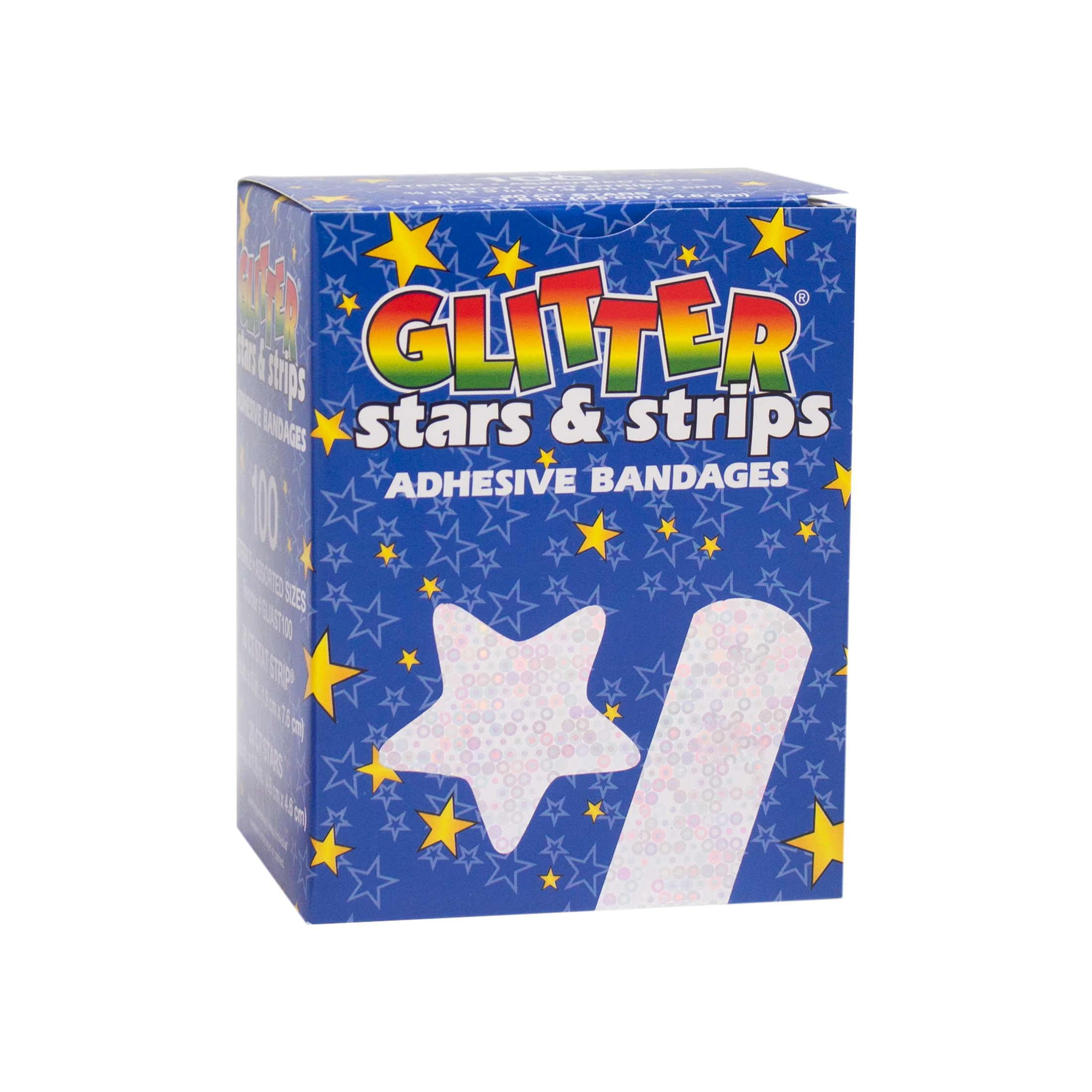 Glitters & Stars Adhesive Bandages 3/4" X 3"