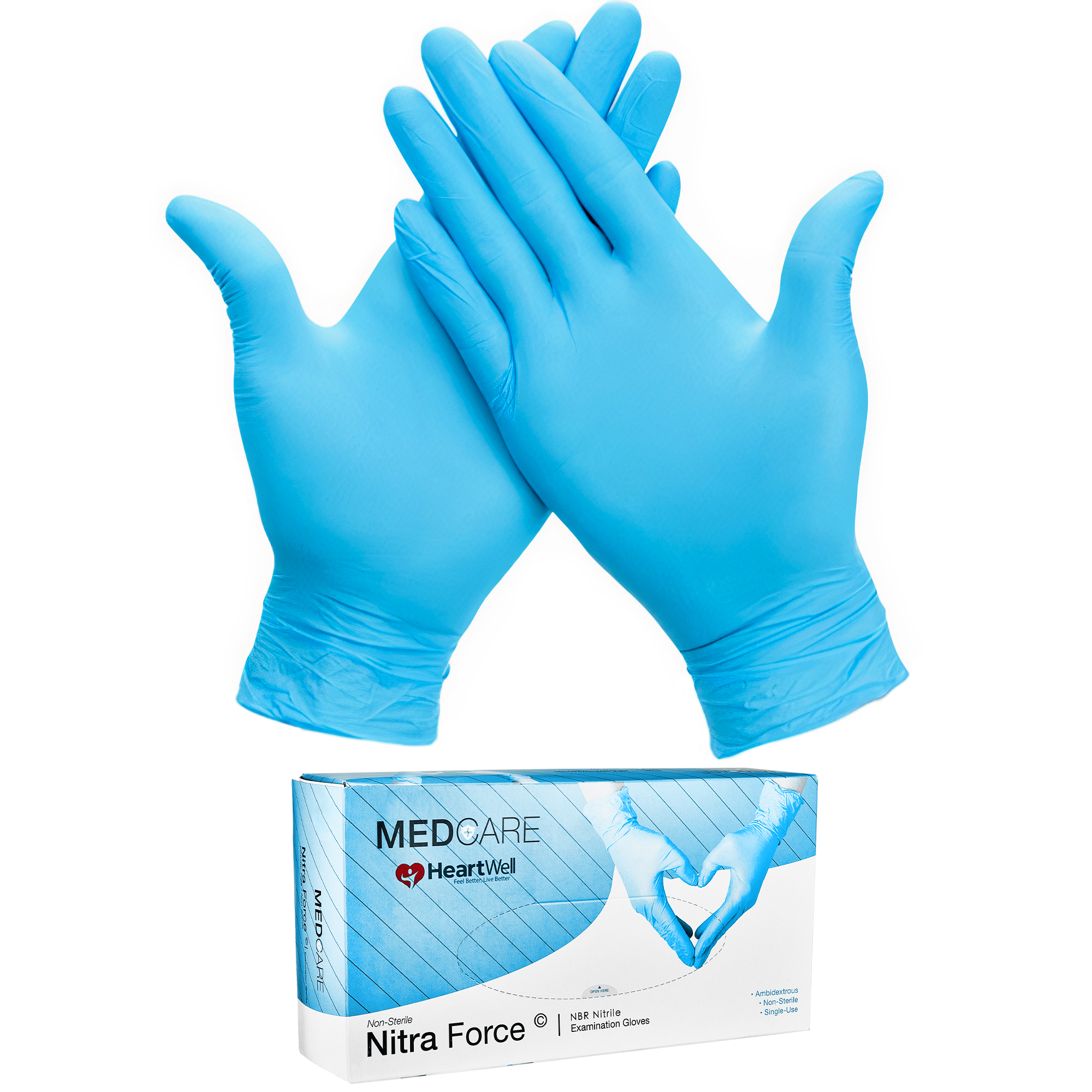 Nitrile Exam Gloves, Medium, Non Sterile