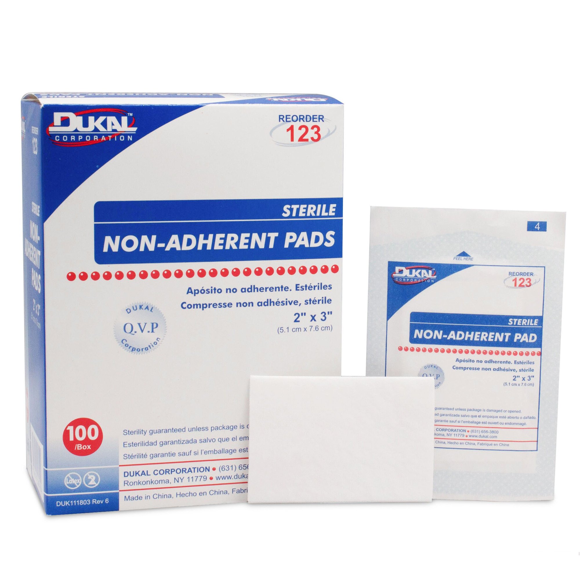 2" x 3" Sterile Non Adherent Pad with Adhesive