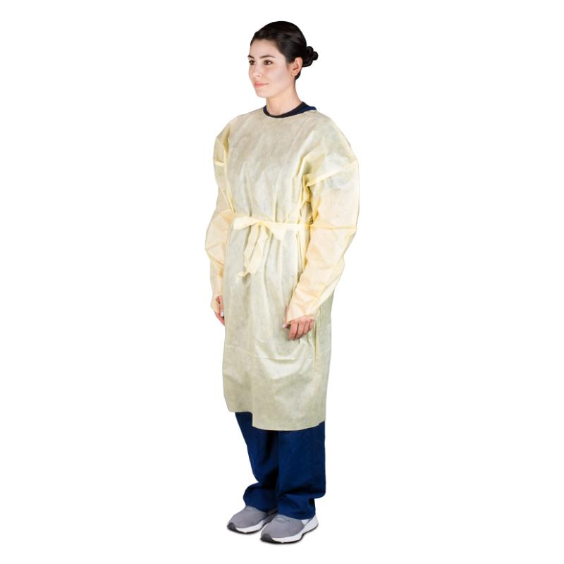 AAMI Level 2 Isolation Gown, Yellow