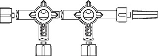 3 Way HI FLO Stopcock with Extended Male Luer Lock