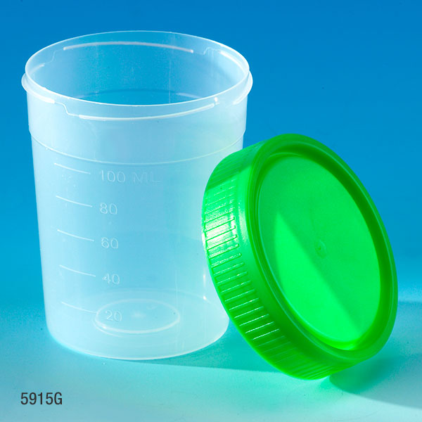 Sterile Sample Container with Snap Lid, 8 oz