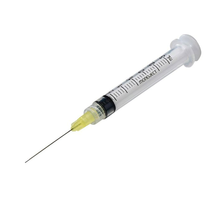Monoject Endodontic Needles with Irrigation Syringes, Rigid Pack