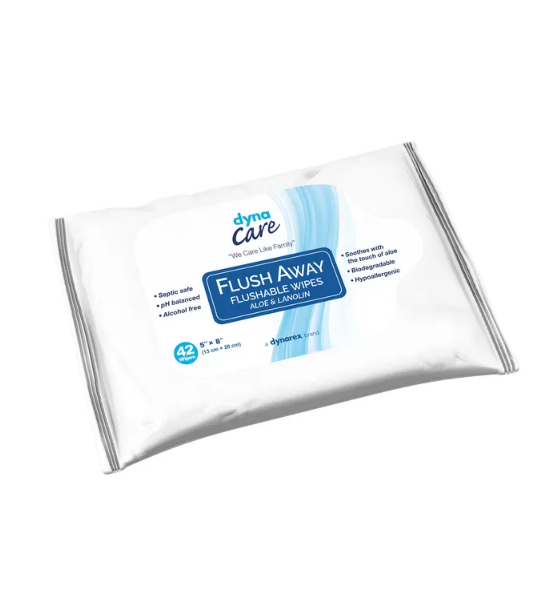 Flushable Wipes, Adult, Flow Pack
