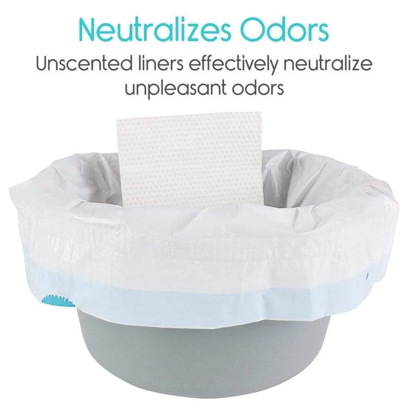 Commode Liners with Absorbent Pads - Disposable & Leakproof