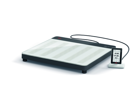 EMR Validated Flat Scale with ID Display and Stable Glass Platform