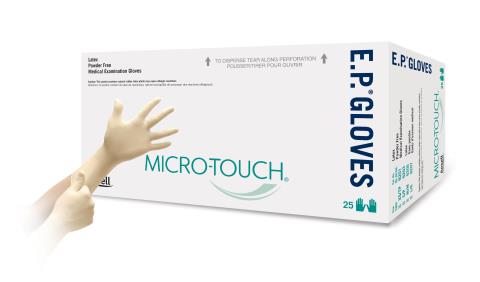 Micro Touch EP Protection Gloves, Latex, Powder Free, Non Sterile