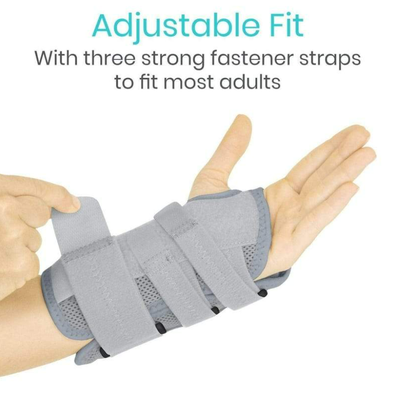 3 Splint Adjustable Reversible Wrist Brace
