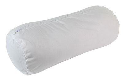 Roll Pillow Zippered Cover Only (White)