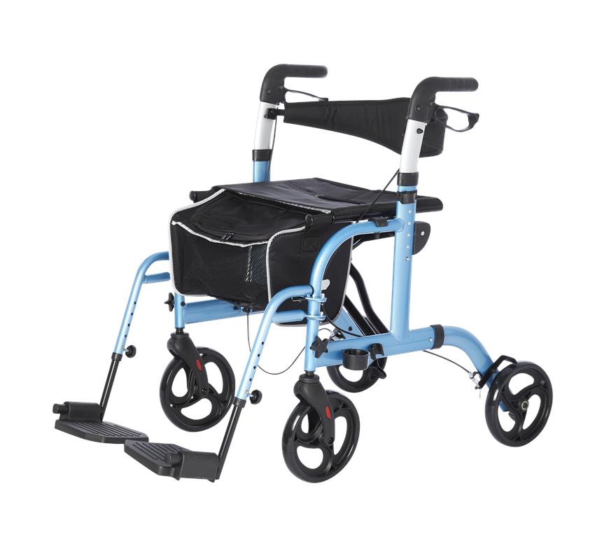 Translator, Rollator and Transport Chair, 2 in 1 