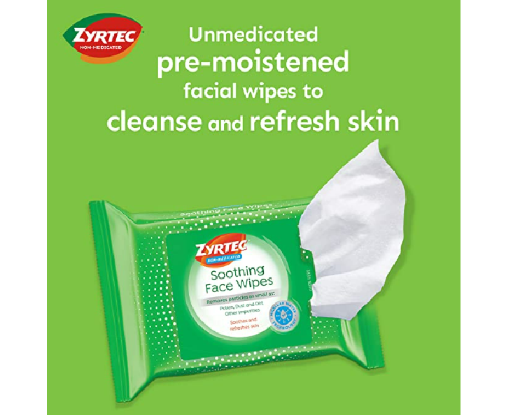 Zyrtec Soothing Face Wipe