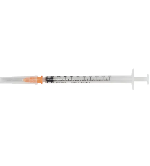 Syringe with Non Safety Needle, 3cc, Luer Lock