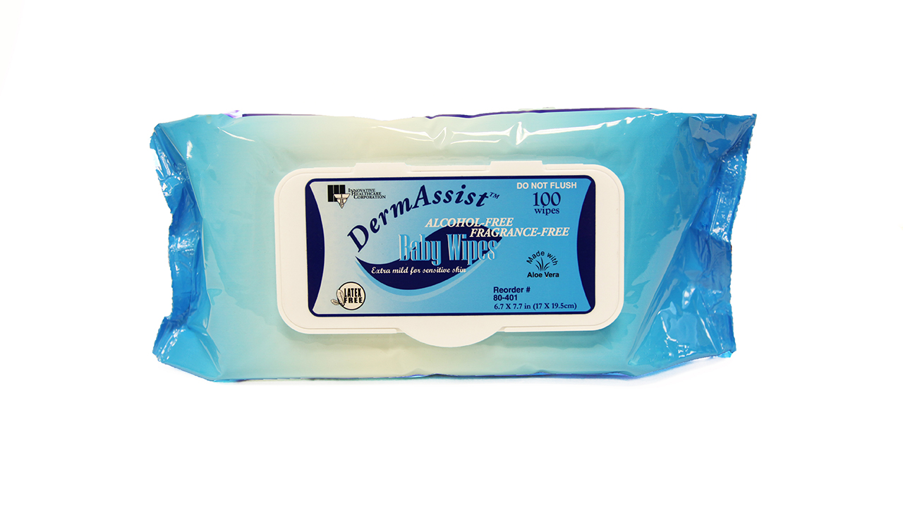 DermAssist Baby Wipes, Economical Spunlace