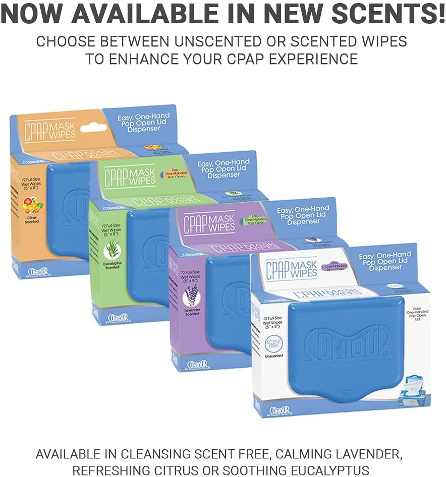 CPAP Mask Wipes Unscented 72 CT