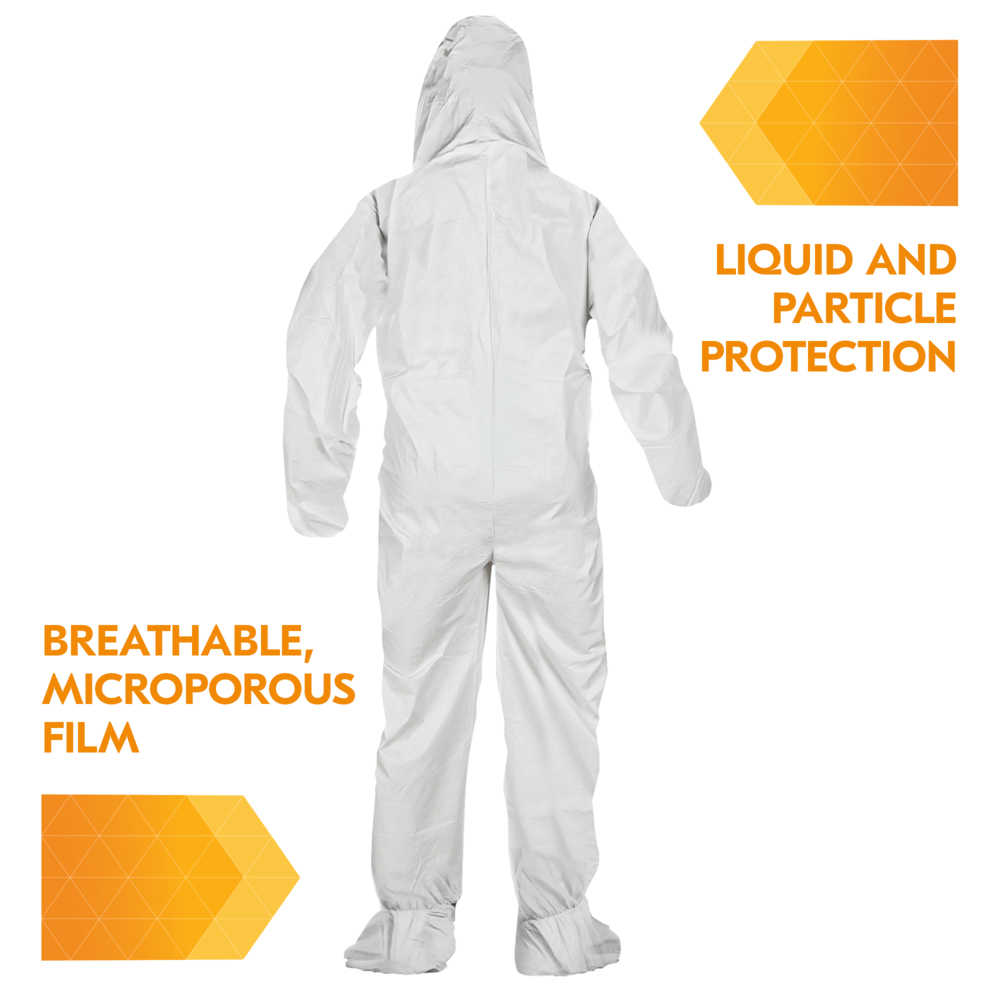 Coverall, Hooded & Booted, Zip Front