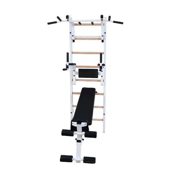 233 Wall Bars with Convertible Steel 6 Grip Pull Up Bar