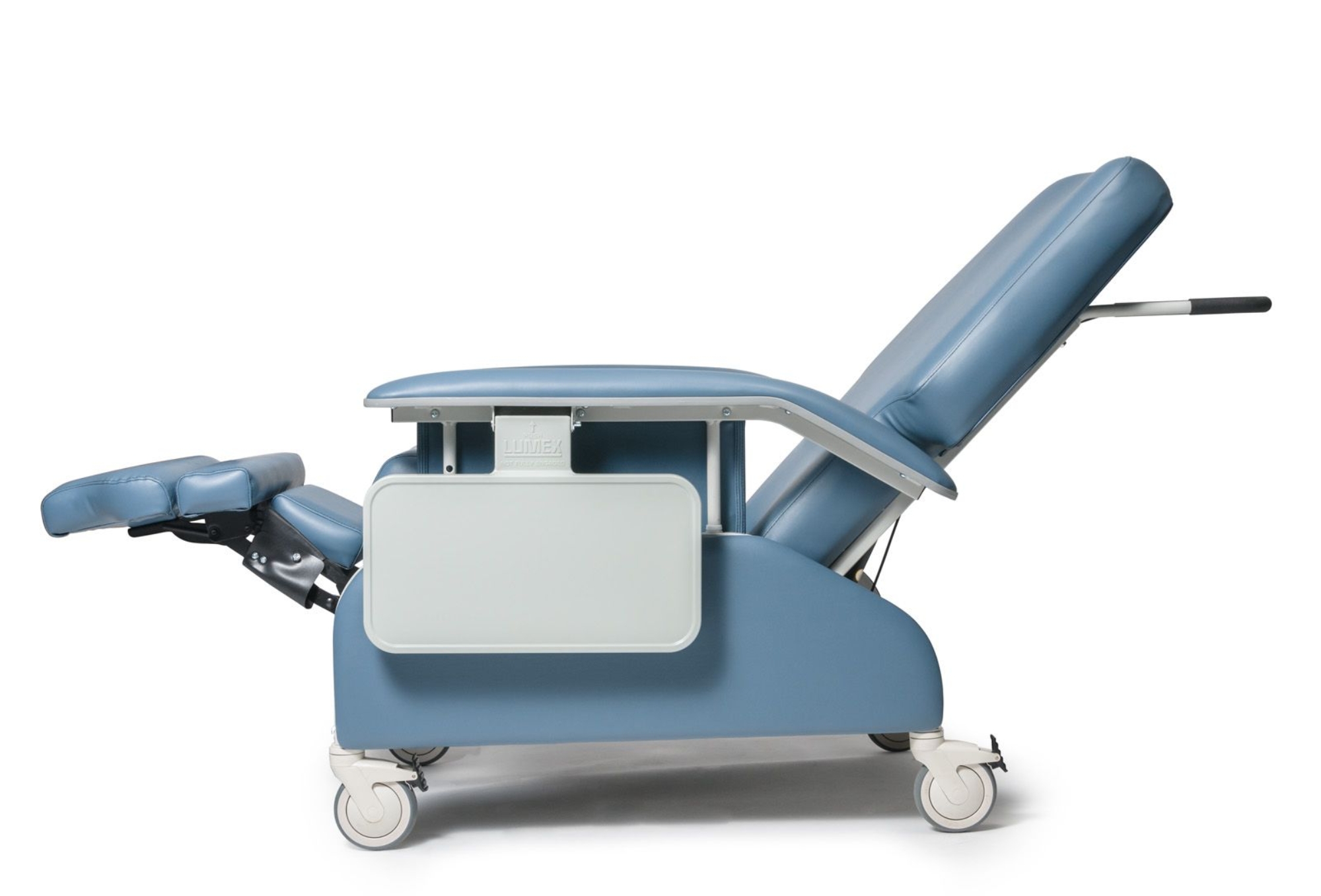 Clinical Care Recliner Wide with Drop Arms and Wall Saver Armrest Edges