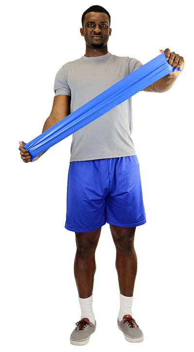 5 ft Length Low Powder Pre Cut Exercise Band - Box of 30