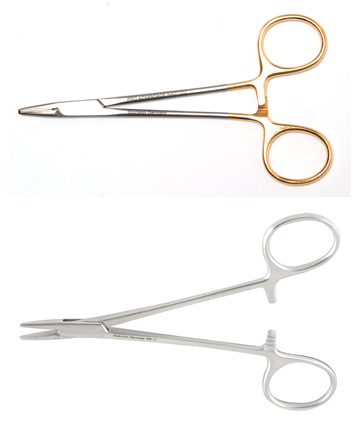 Baumgartner Needle Holder, 5 1/2", Sterile